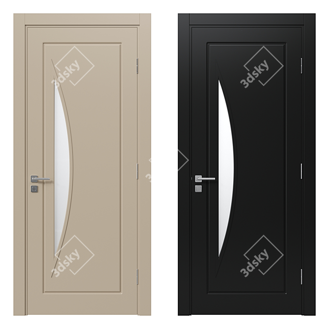 Modern Interior Door 24 - 3dsmax 2014 + fbx/obj - Vray Render 3D model image 1