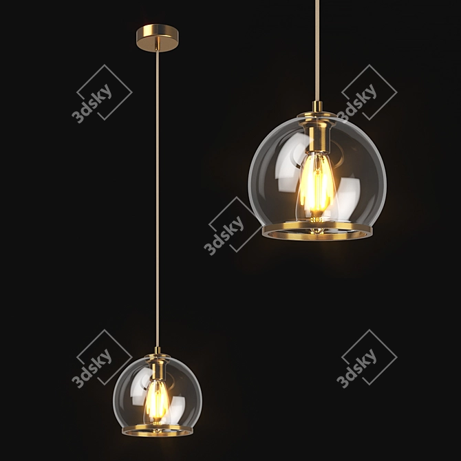 Modern Sferico Ceiling Light 3D model image 1