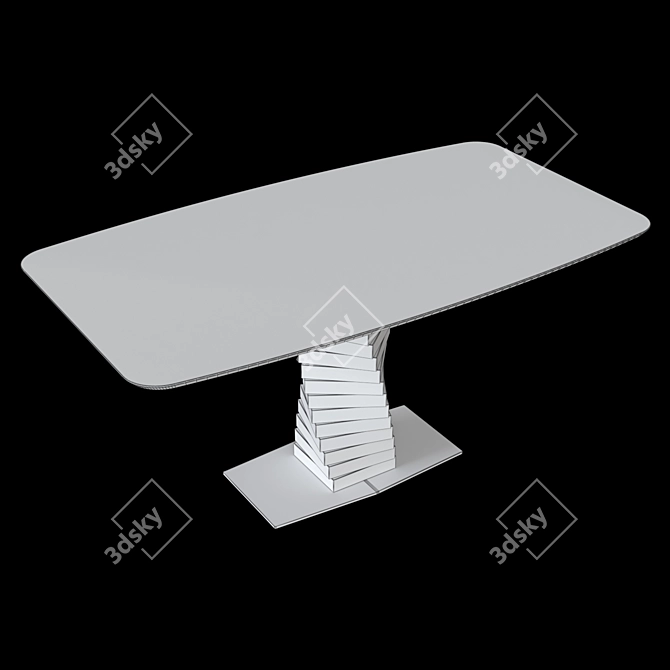 Kronco Empire Ceramic Dining Table 3D model image 2