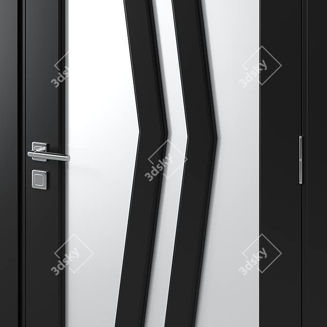 Contemporary Interior Door 25 3D model image 2