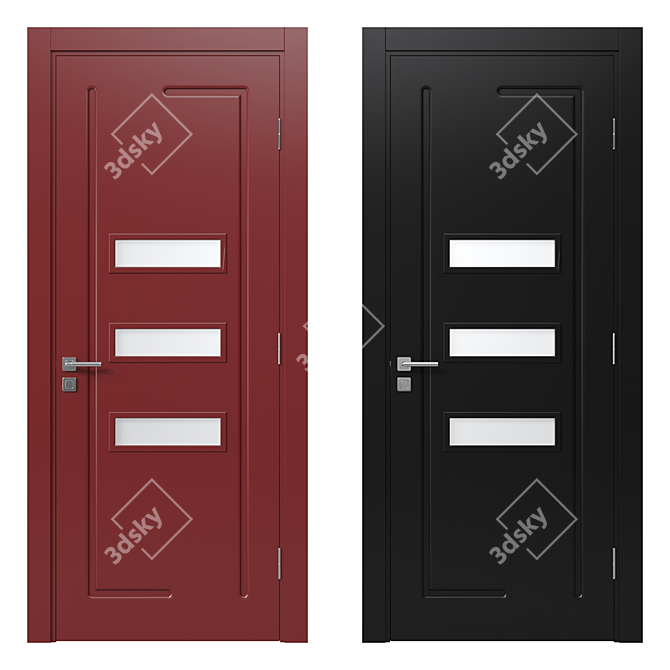 Modern Interior Door 27 3D model image 1