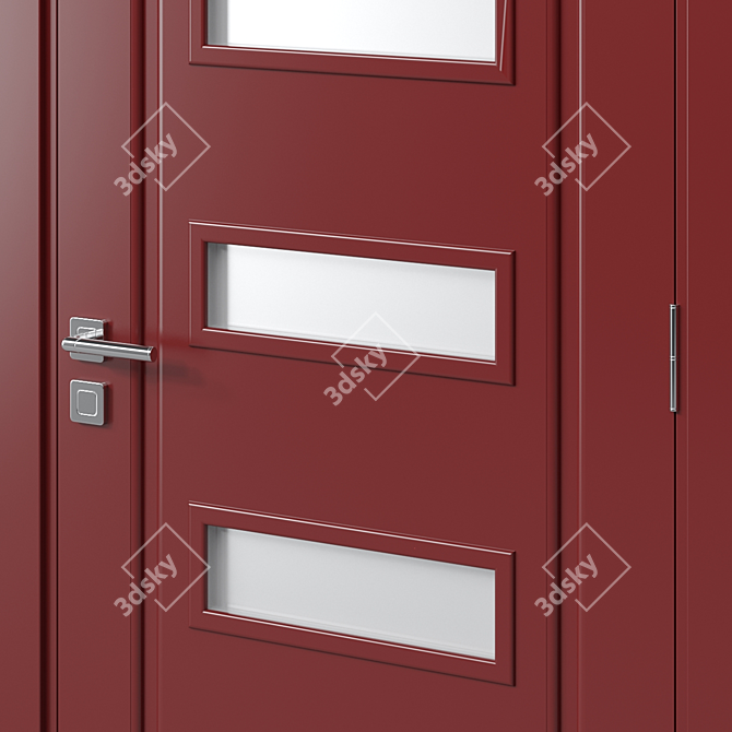 Modern Interior Door 27 3D model image 2