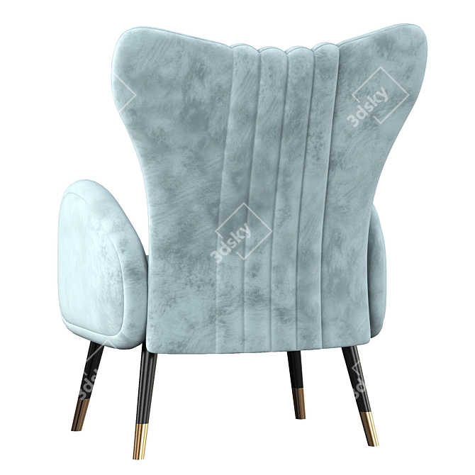 Drummond Stylish Armchairs 3D model image 4