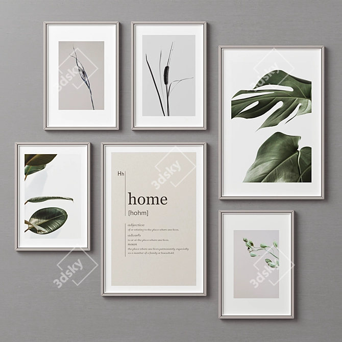 Title: Versatile Picture Frames Set 3D model image 4