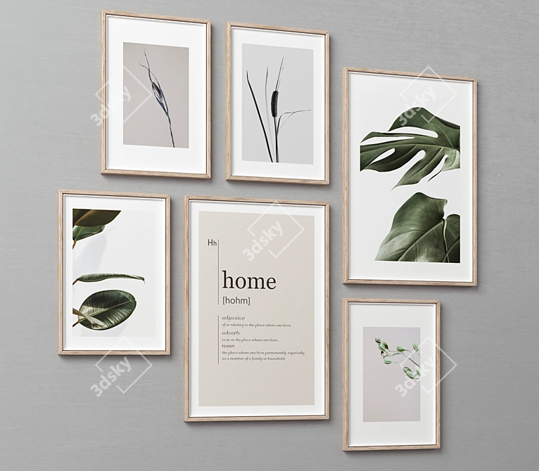 Title: Versatile Picture Frames Set 3D model image 6