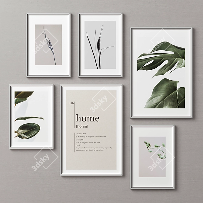 Title: Versatile Picture Frames Set 3D model image 8