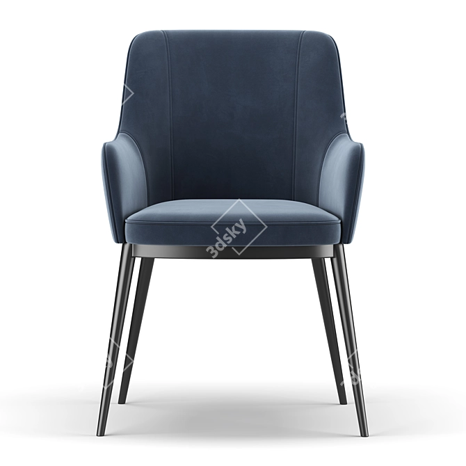Classic Elegance: Franklin Dining Chair 3D model image 3