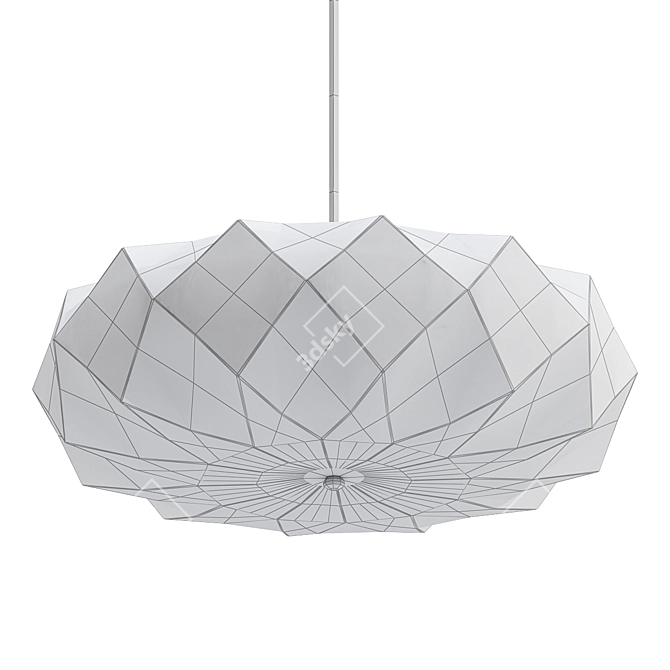 Modern White Pendant Light - Glacier 20 3D model image 2