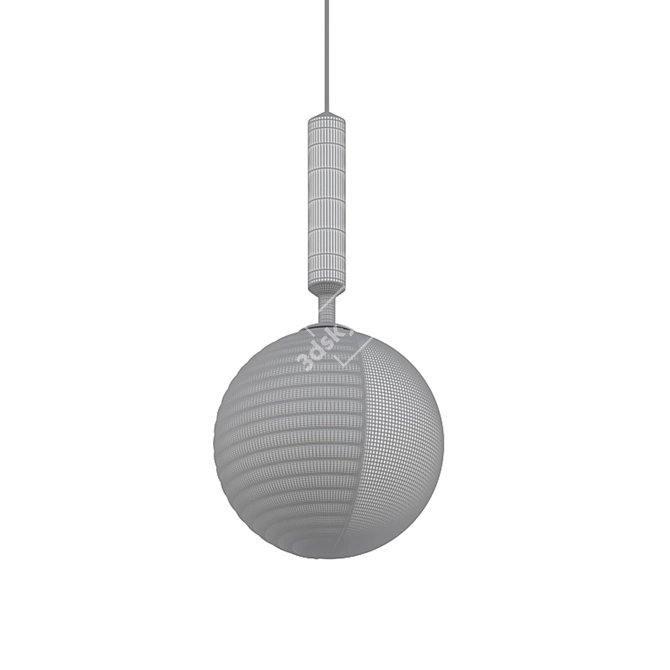 Elegant Glass Pendant Light - Walton 3D model image 2