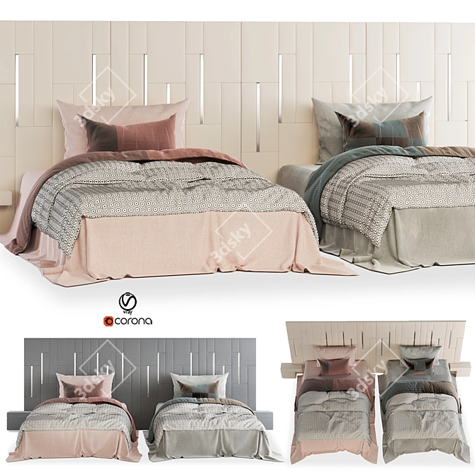 Magical Dreams Single Bed Set 3D model image 1