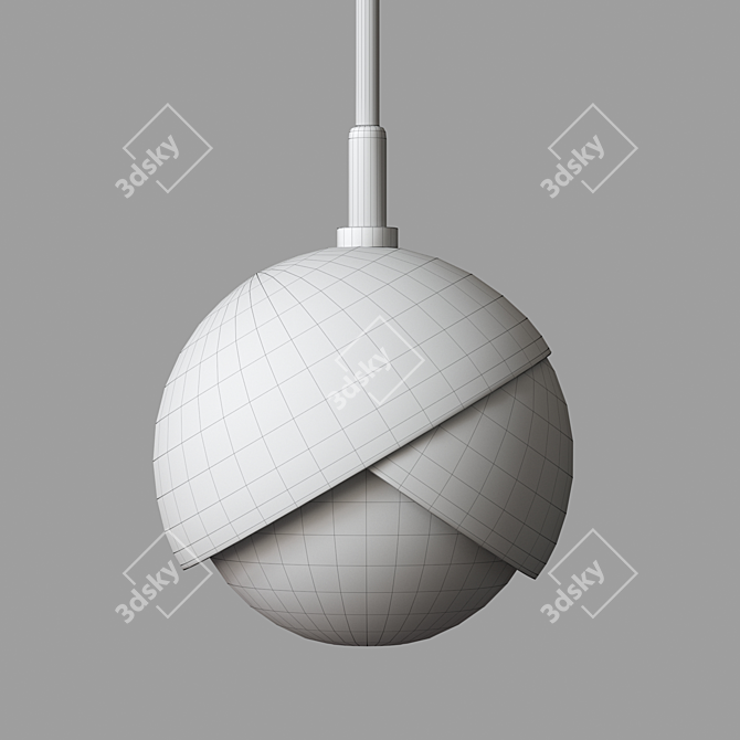 Sleek Benedict Pendant Light 3D model image 3