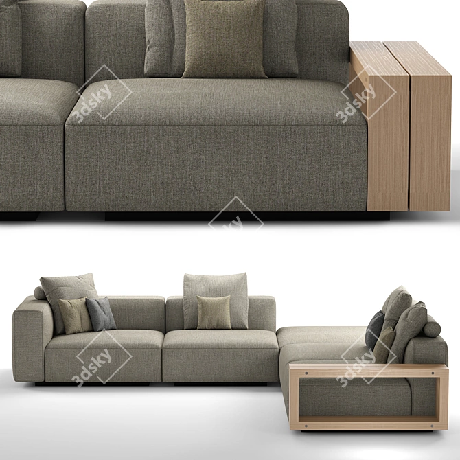 Grandemare Sofa by Flexform 3D model image 2