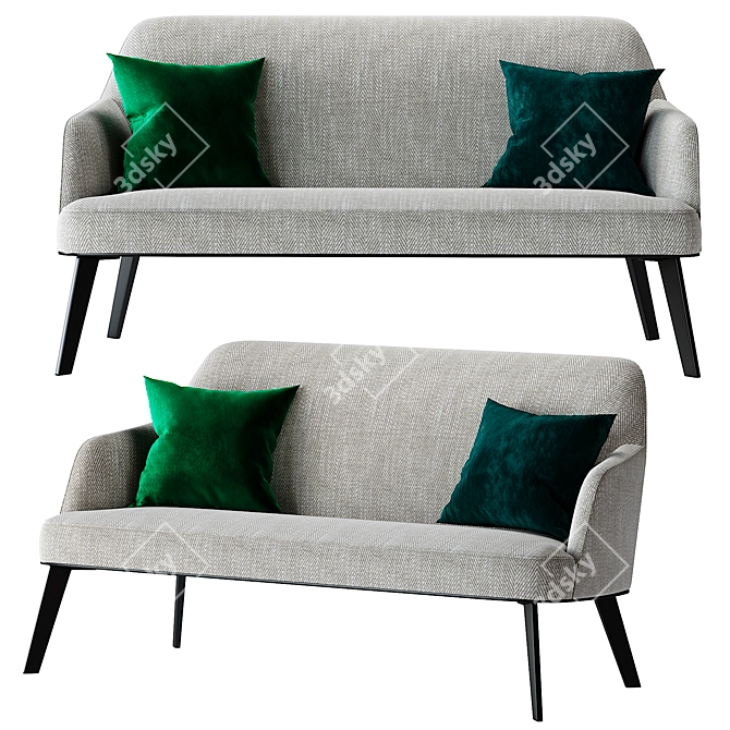 Poliform Jane Modern Sofa 3D model image 1