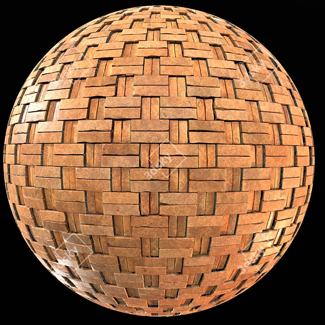 Seamless Brick PBR Material 3D model image 5