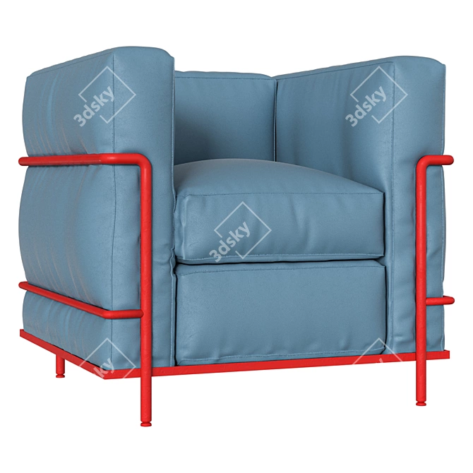 Cozy Armchair - 70x70x70cm 3D model image 1