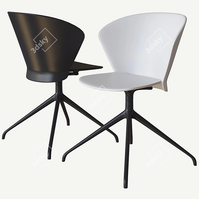 Contemporary Bahia Chair: Calligaris 3D model image 1