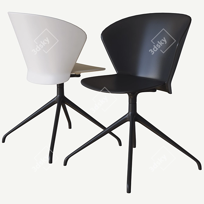 Contemporary Bahia Chair: Calligaris 3D model image 2