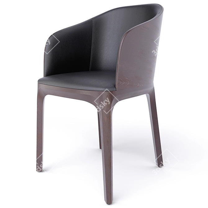 Fameg Arch Armchair & Chair: Timeless Elegance 3D model image 1