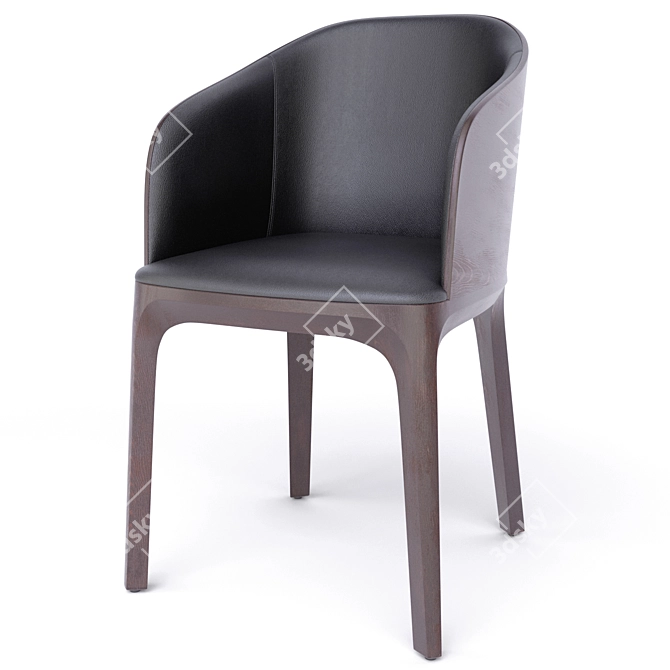 Fameg Arch Armchair & Chair: Timeless Elegance 3D model image 7