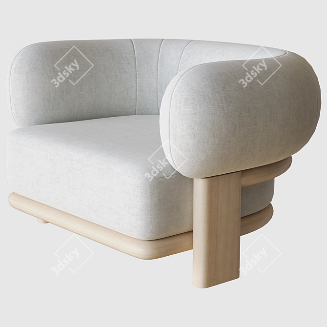 Bol Armchair: Sleek and Stylish Seating 3D model image 1