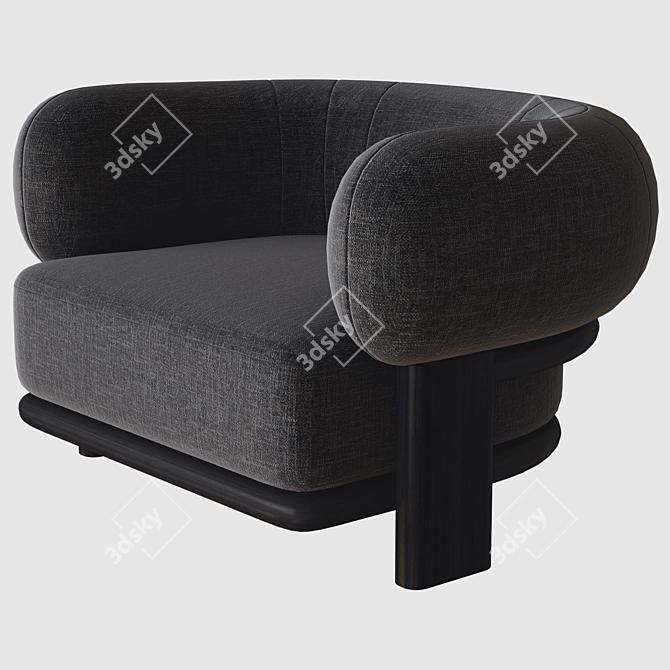 Bol Armchair: Sleek and Stylish Seating 3D model image 2