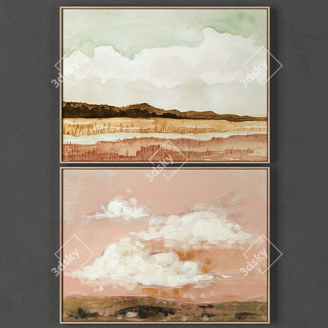 Title: Dual Frames Set: 485x650 mm, 2300x2300 Textures 3D model image 1