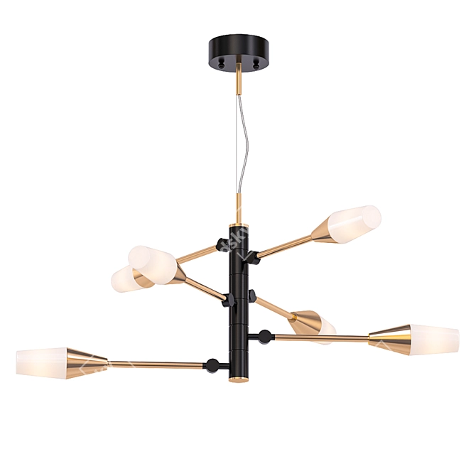 Elegant Paulette Chandelier 3D model image 1