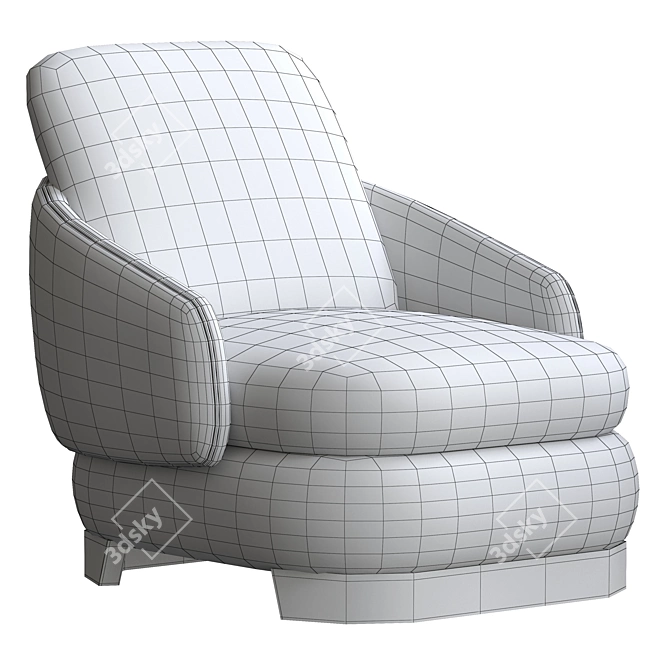 Lawson Armchair: Stylish Comfort for Your Home 3D model image 5