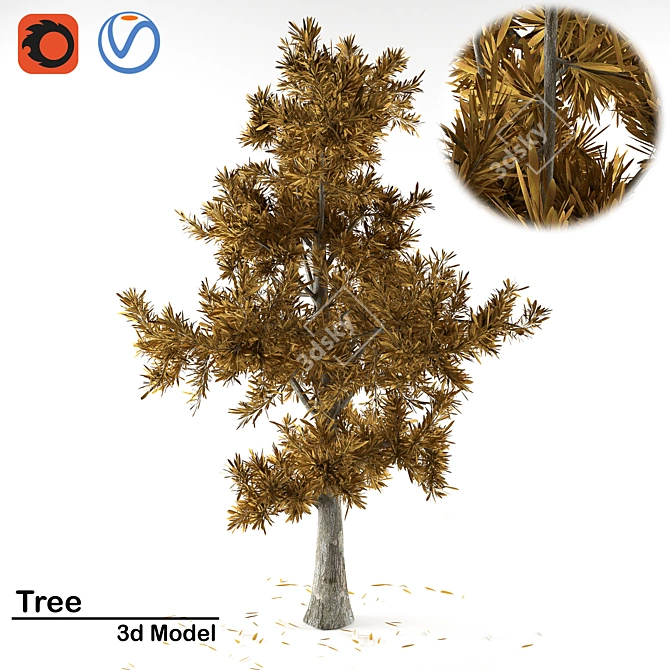 High-Quality 3D Tree Model 3D model image 2