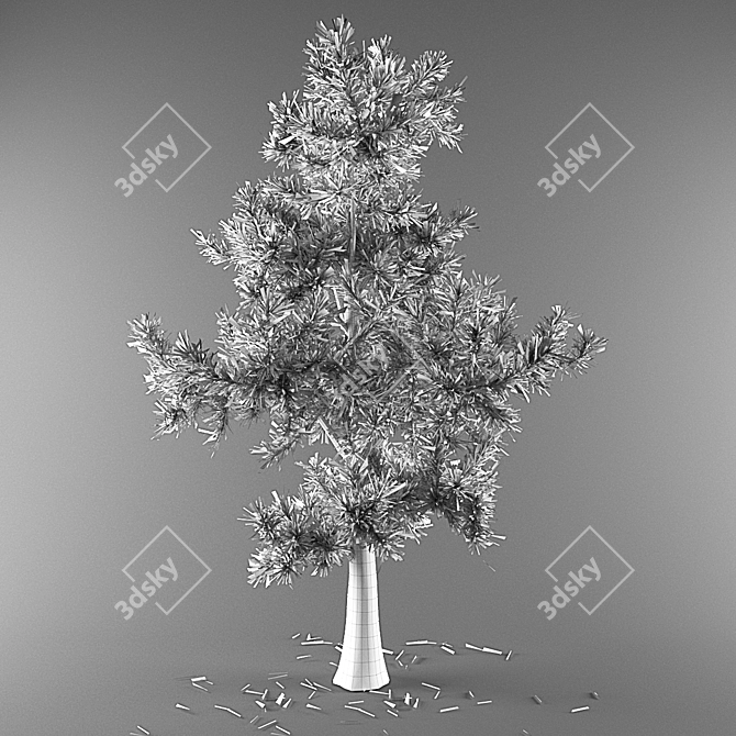 High-Quality 3D Tree Model 3D model image 3