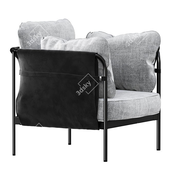 Elegant CAN Armchair: A Perfect Blend of Comfort and Style 3D model image 2