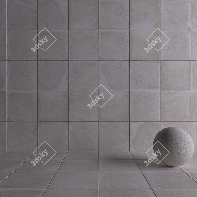 Flaviker Backstage Bisque: Multi-Texture Wall Tiles 3D model image 4