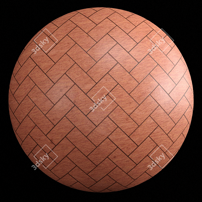 PBR Parquet 02: 5 Color Wood, 4k 3D model image 3