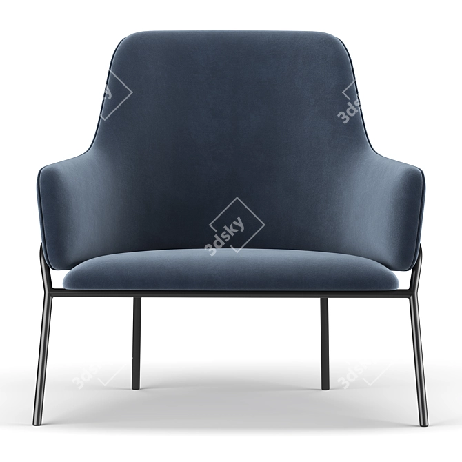 Elevate Your Comfort: Skift Lounge Armchair 3D model image 3