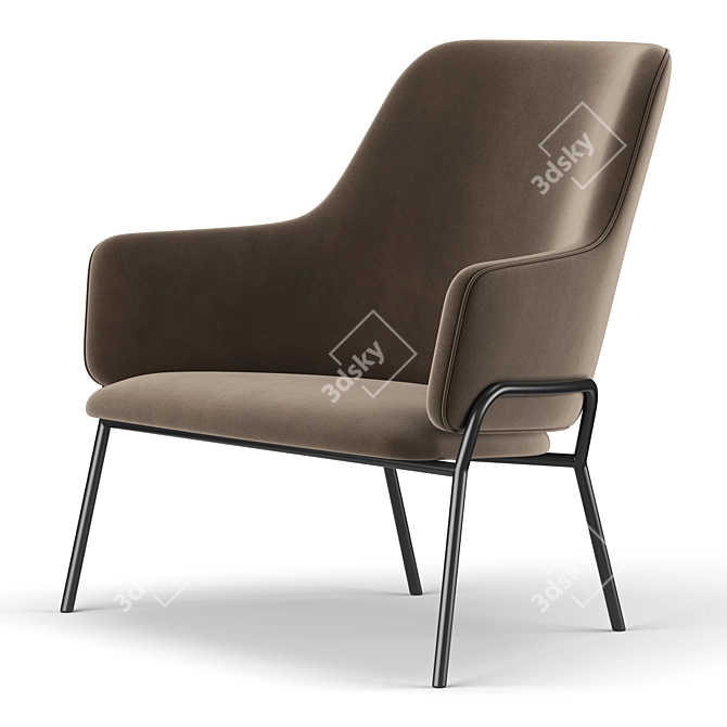 Elevate Your Comfort: Skift Lounge Armchair 3D model image 4