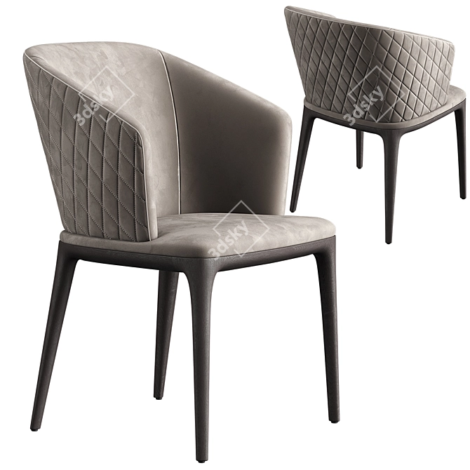 Luxurious Louise Chair by Angelo Cappellini 3D model image 1