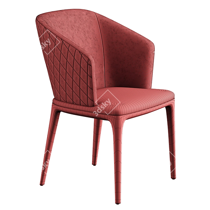 Luxurious Louise Chair by Angelo Cappellini 3D model image 5