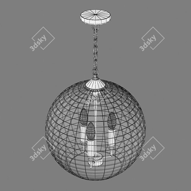 Sleek Pendant Light - 72913x Sferico 3D model image 4