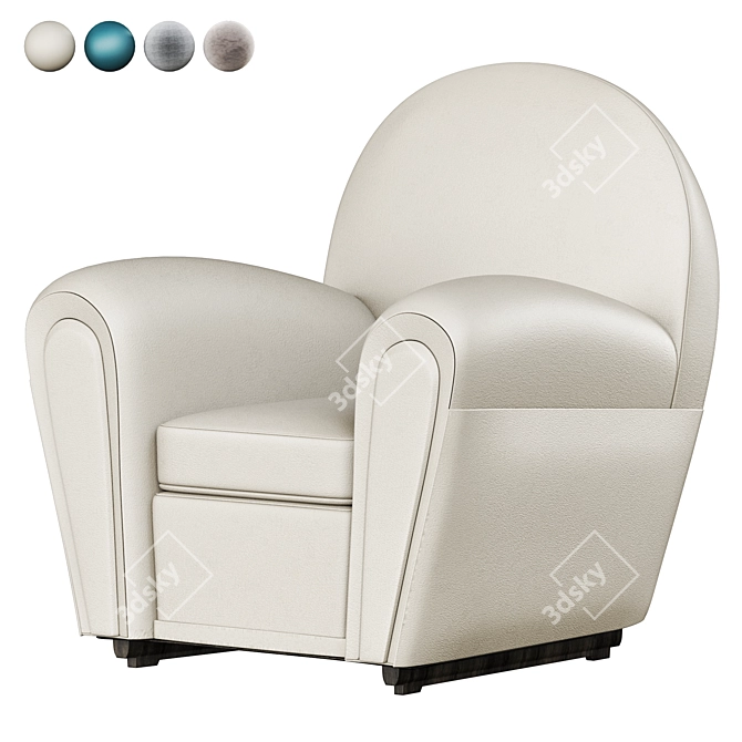 Vanity Fair Luxury Armchair 3D model image 1