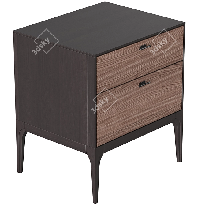 Verona Bedside Table: Elegant and Functional 3D model image 2