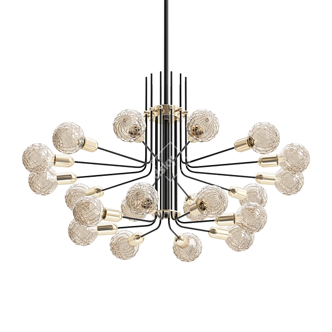 Modern LED Chandelier: ASTA 3D model image 1