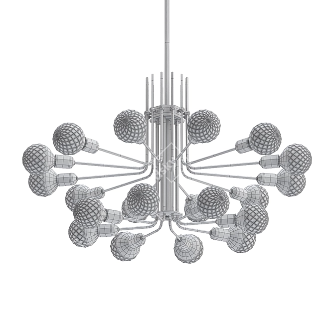 Modern LED Chandelier: ASTA 3D model image 2