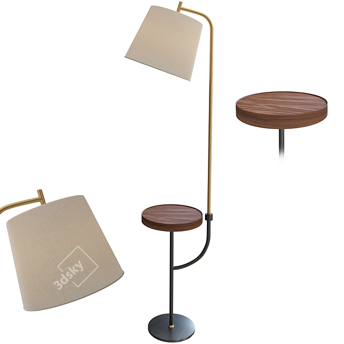 Leeward Elegant Floor Lamp 3D model image 1