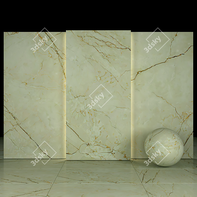 Renoir Marble Collection: Luxurious & Versatile 3D model image 1