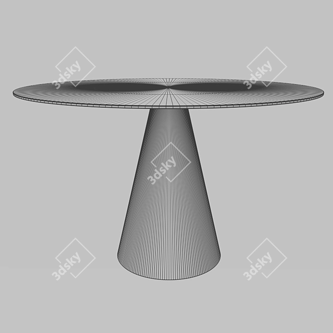  Scandinavian Style Round Dining Table 3D model image 4