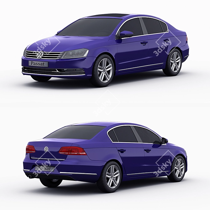 Volkswagen Passat 2011: Detailed Model 3D model image 1