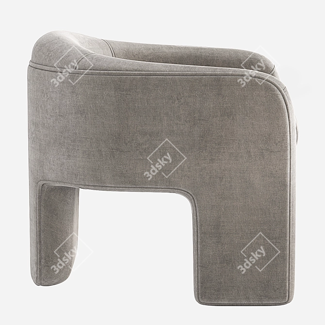 Sculptural Weiman Chair by Vladimir Kagan 3D model image 7