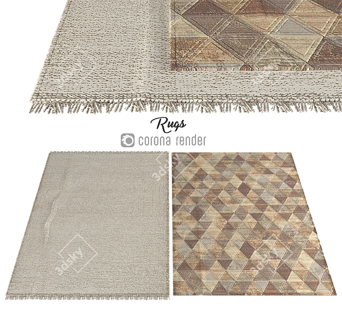 Soft and Stylish Carpets 3D model image 1