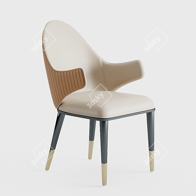 Diva Cb Chair: A Stylish Seating Solution 3D model image 1