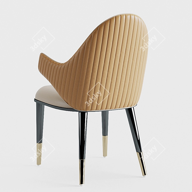 Diva Cb Chair: A Stylish Seating Solution 3D model image 3